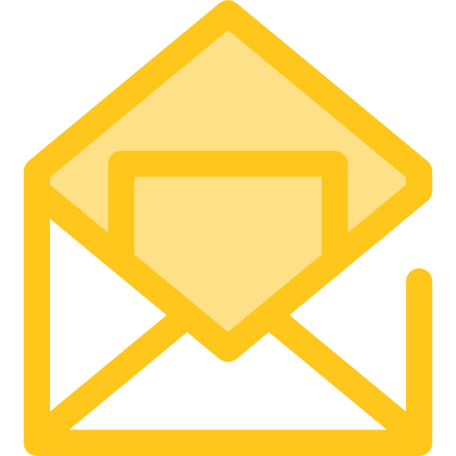 email Monochrome Yellow Icône