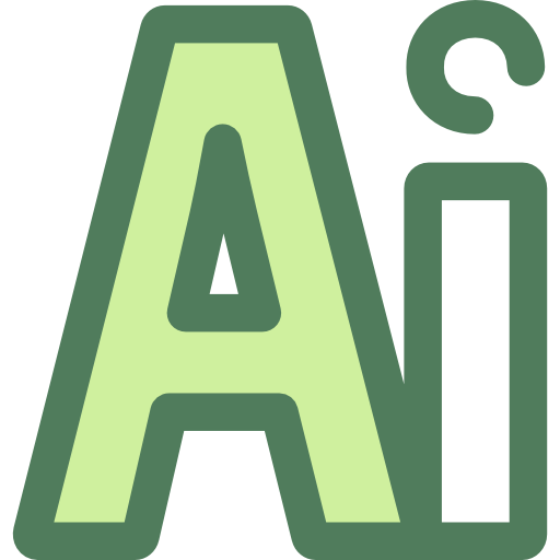 adobe illustrator Monochrome Green icon