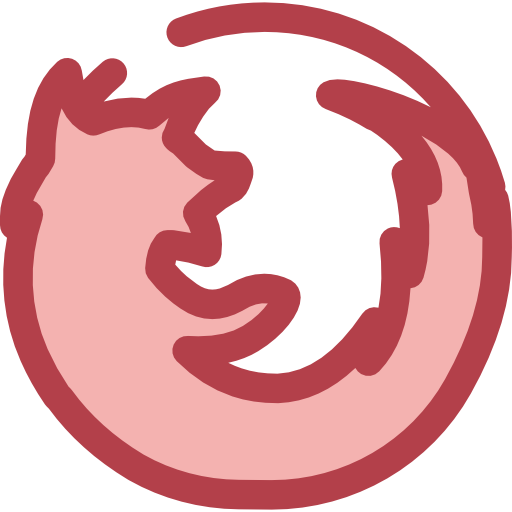 Firefox Monochrome Red icon