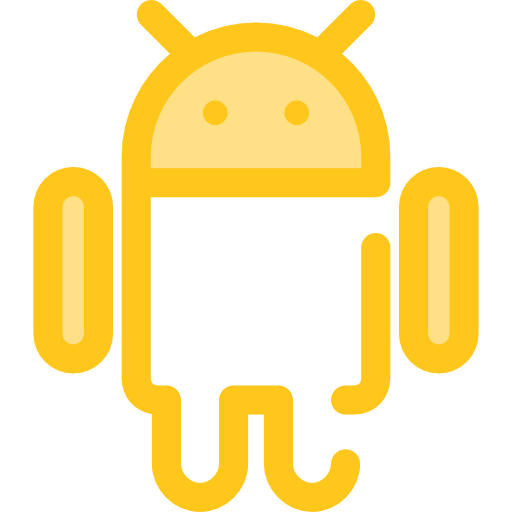 android Monochrome Yellow icoon