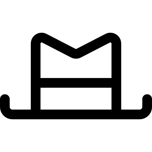 kapelusz Basic Rounded Lineal ikona