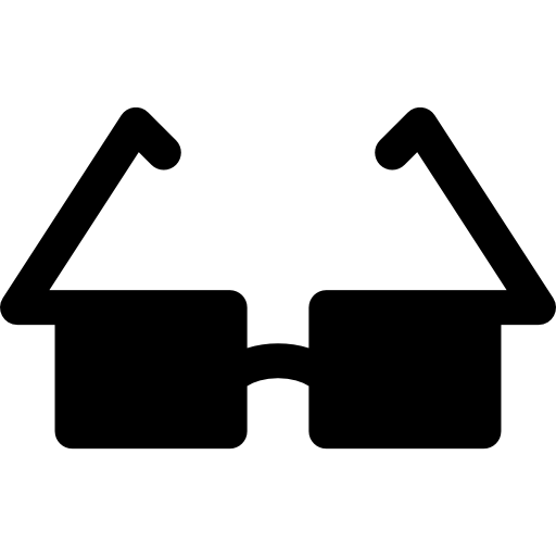 okulary Basic Rounded Filled ikona