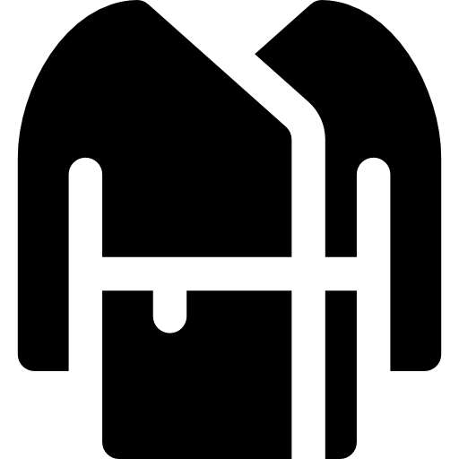 szlafrok Basic Rounded Filled ikona