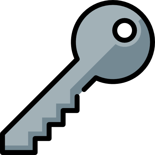 llave de la puerta Special Lineal color icono