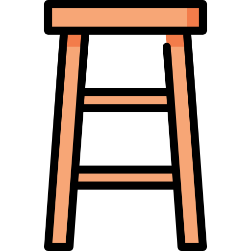 drewniane krzesło Special Lineal color ikona