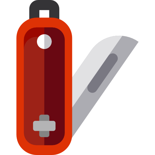 cuchillo del ejército suizo Basic Rounded Flat icono