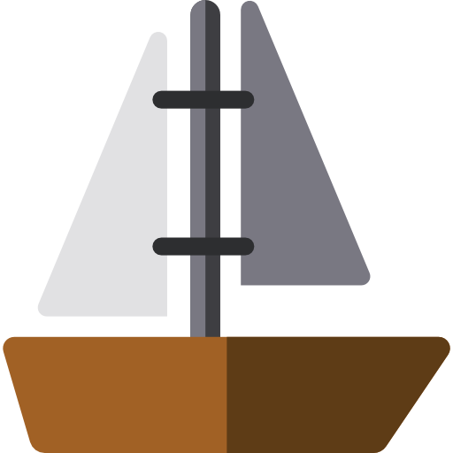 Żaglówka Basic Rounded Flat ikona