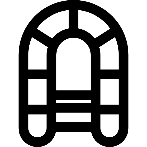 Inflatable boat Basic Rounded Lineal icon