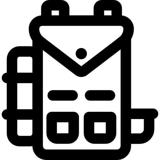 Backpack Basic Rounded Lineal icon