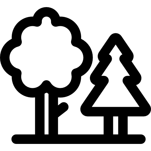 foresta Basic Rounded Lineal icona