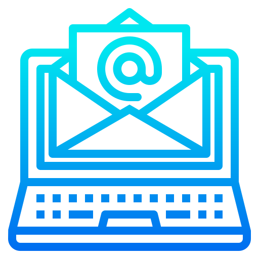 email srip Gradient icon