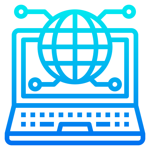 Network srip Gradient icon