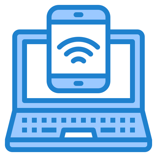 wi-fi srip Blue icon