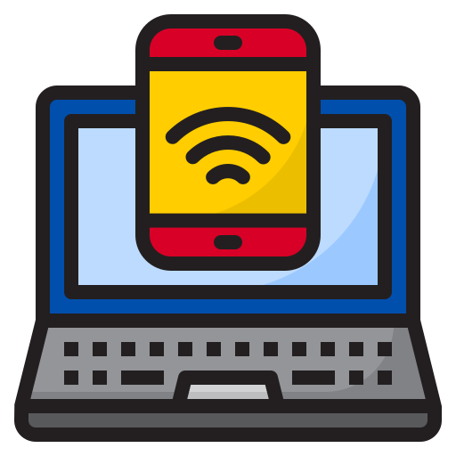 wifi srip Lineal Color icono