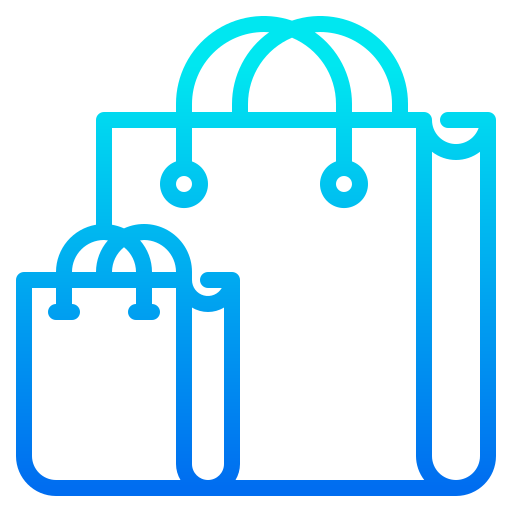 Shopping bag srip Gradient icon