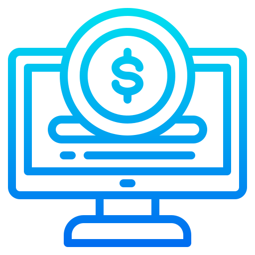 paiement srip Gradient Icône