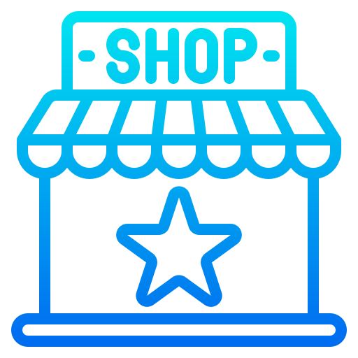 Shop srip Gradient icon
