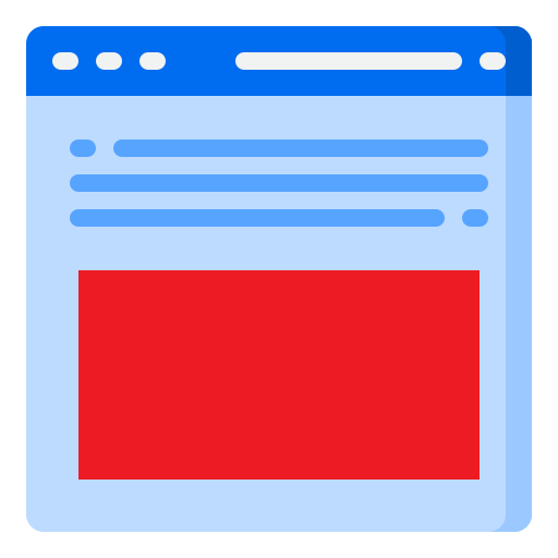 웹 디자인 srip Flat icon