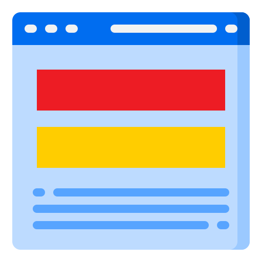 Website design srip Flat icon