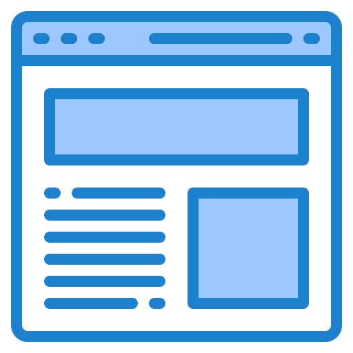 projekt strony internetowej srip Blue ikona