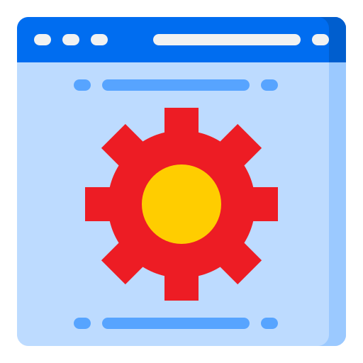Browser settings srip Flat icon