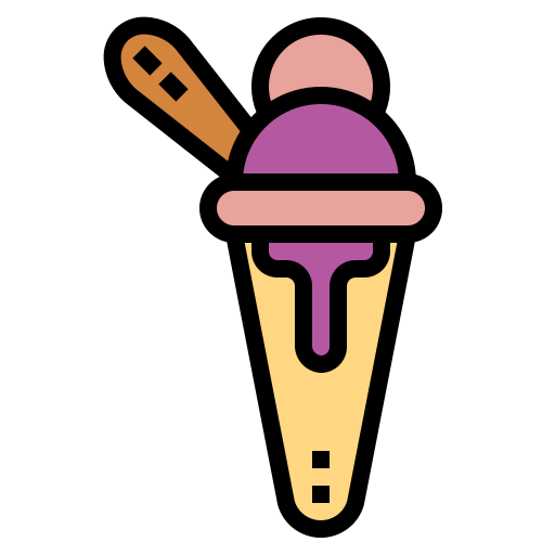 ijsje Smalllikeart Lineal Color icoon