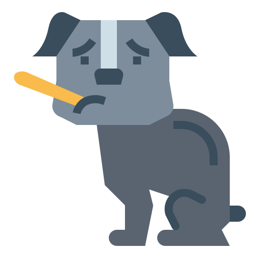 Dog Smalllikeart Flat icon