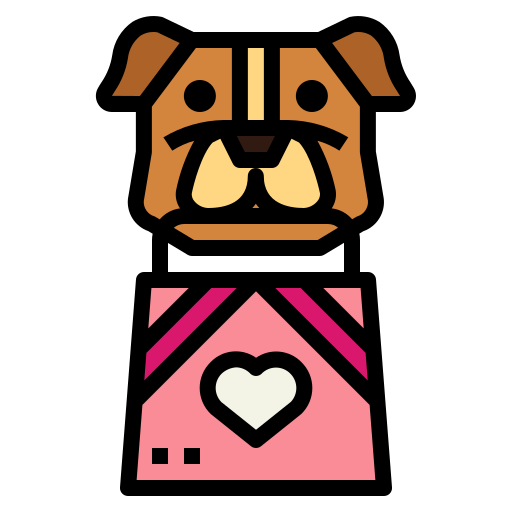 Dog Smalllikeart Lineal Color icon