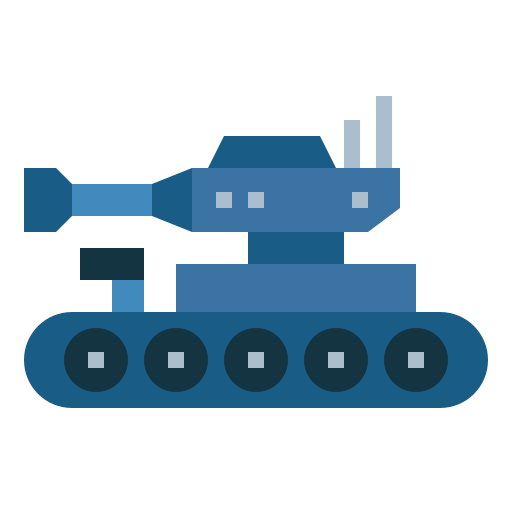 Tank Smalllikeart Flat icon