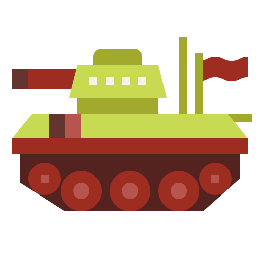 tank Smalllikeart Flat icoon