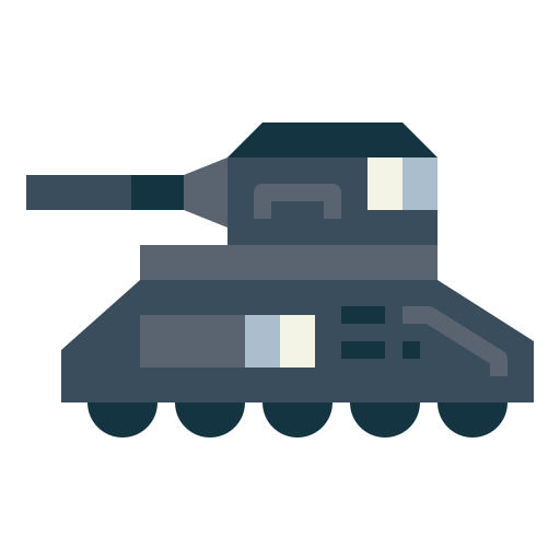 Tank Smalllikeart Flat icon