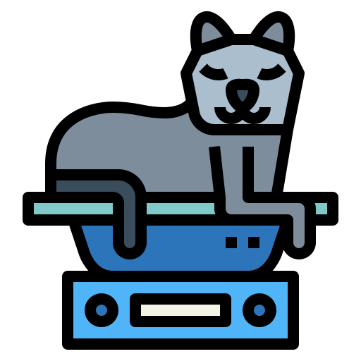 猫 Smalllikeart Lineal Color icon
