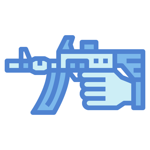 Machine gun Generic Blue icon