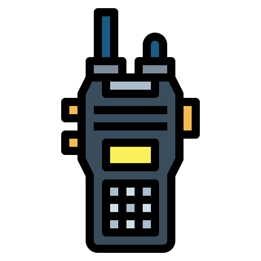 Walkie talkie Smalllikeart Lineal Color icon