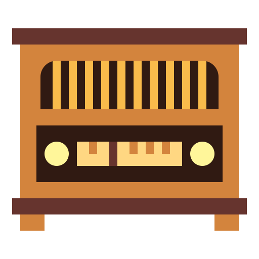 라디오 Smalllikeart Flat icon