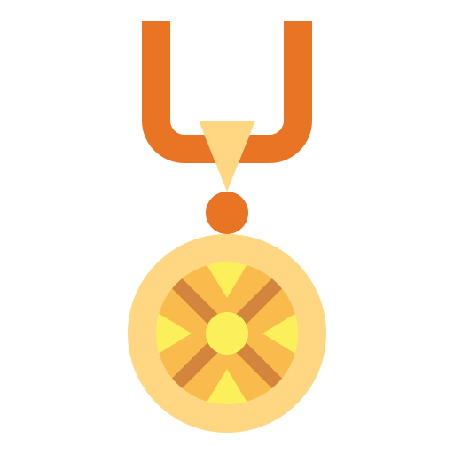 Medallion Smalllikeart Flat icon