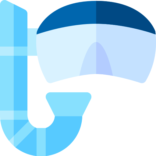 maschera da sub Basic Rounded Flat icona