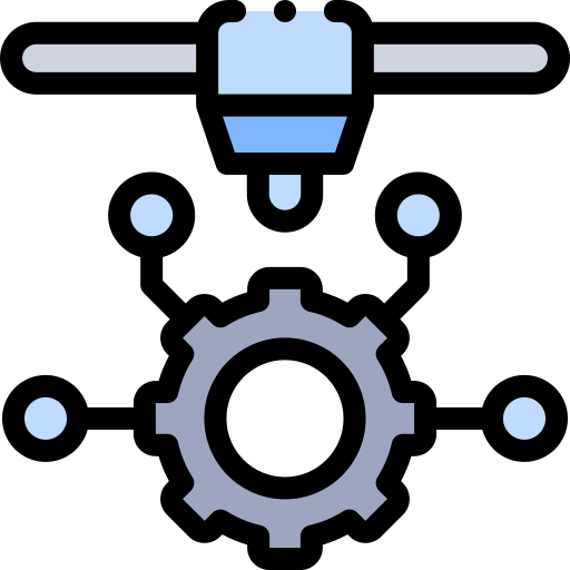 technologie Detailed Rounded Lineal color icon