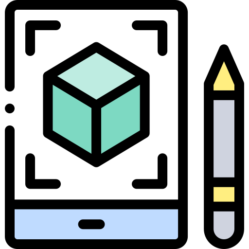 grafiktablet Detailed Rounded Lineal color icon