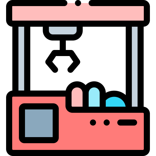 Claw machine Detailed Rounded Lineal color icon