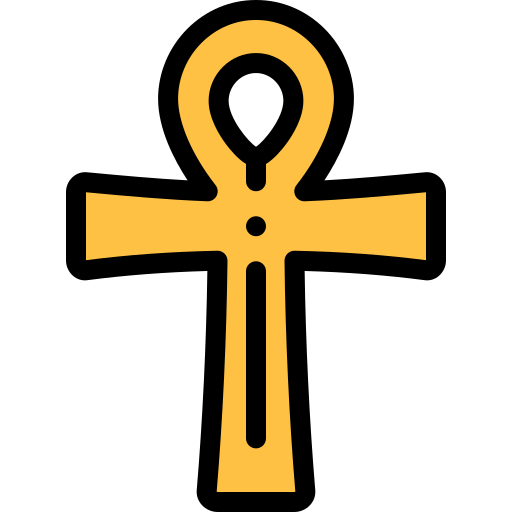 ankh Detailed Rounded Lineal color icon