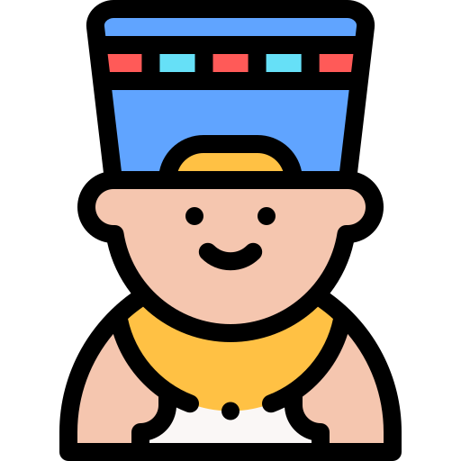 Nefertiti Detailed Rounded Lineal color icon