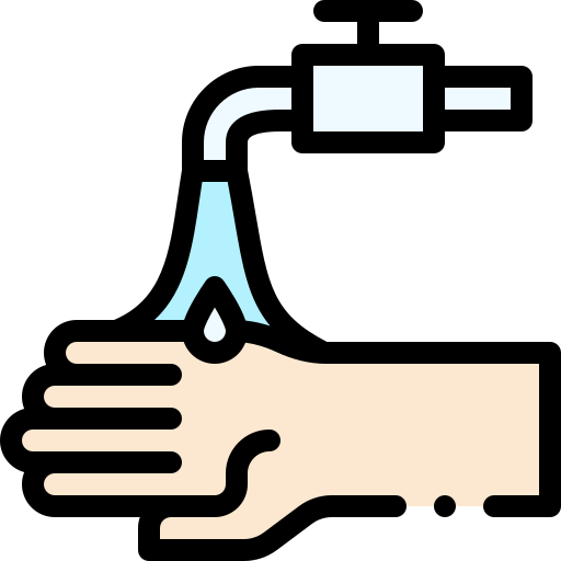 手を洗う Detailed Rounded Lineal color icon
