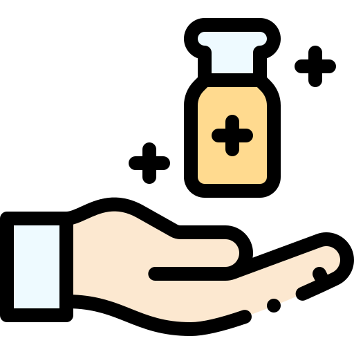 Vaccine Detailed Rounded Lineal color icon