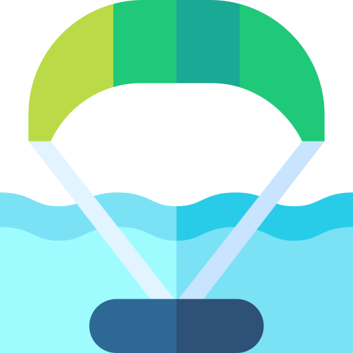 Kitesurf Basic Straight Flat icon