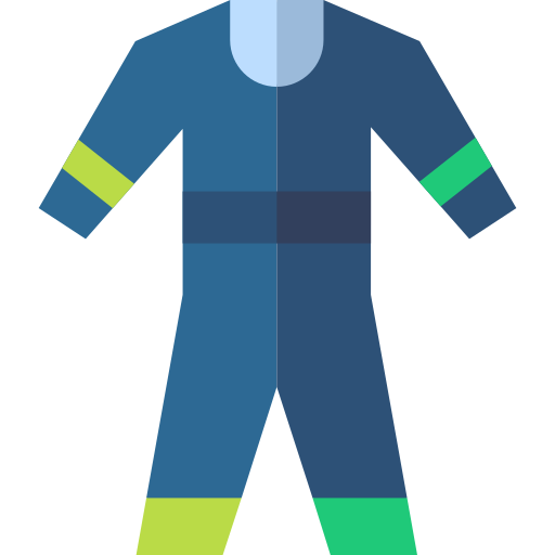 Diving suit Basic Straight Flat icon