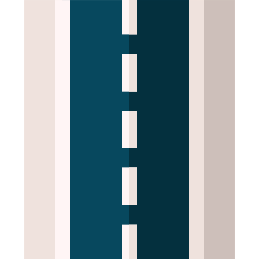 Road Basic Straight Flat icon