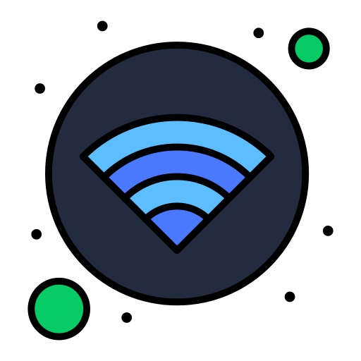 wifi Flatart Icons Lineal Color icona