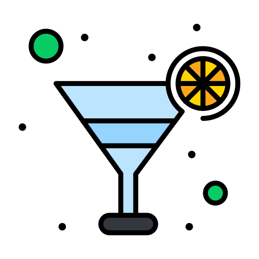 cocktail Flatart Icons Lineal Color Icône