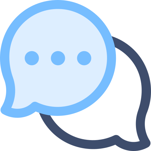 Chat SBTS2018 Blue icon